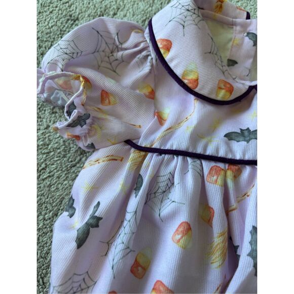 NWOT Smockingbird purple orange Halloween bubble, $75 6mon B44 - Picture 4 of 7